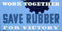 Ride Together, Work Together, Save Rubber For Victory